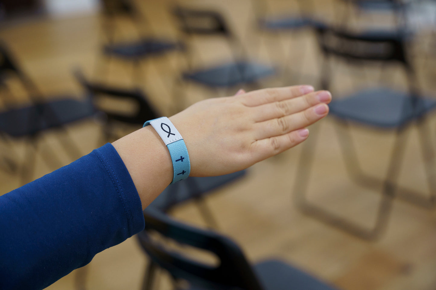 Grace Peace - Christian Bracelet | Tap to Get Daily Verse | Elastic NFC Bracelet