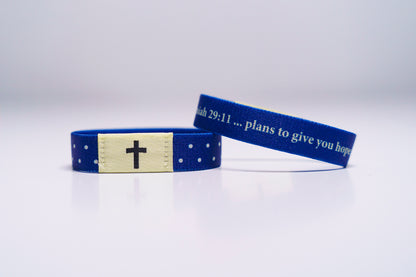 Hope and A Future - Christian Bracelet | Tap to Get Daily Verse | Elastic NFC Bracelet