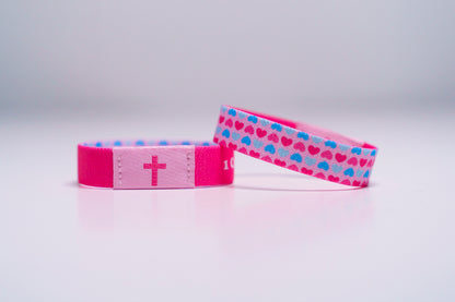 Love never Fails - Christian Bracelet | Tap to Get Daily Verse | Elastic NFC Bracelet