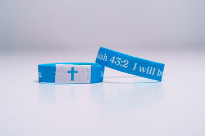 I Will Be with You - Christian Bracelet | Tap to Get Daily Verse | Elastic NFC Bracelet