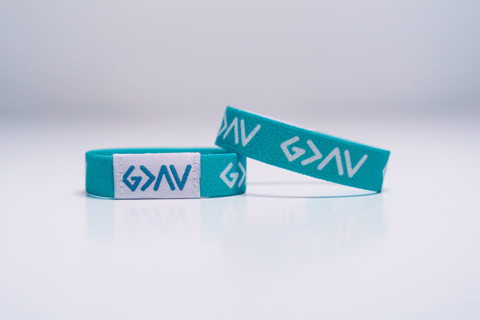 God is bigger - Christian Bracelet | Tap to Get Daily Verse | Elastic NFC Bracelet