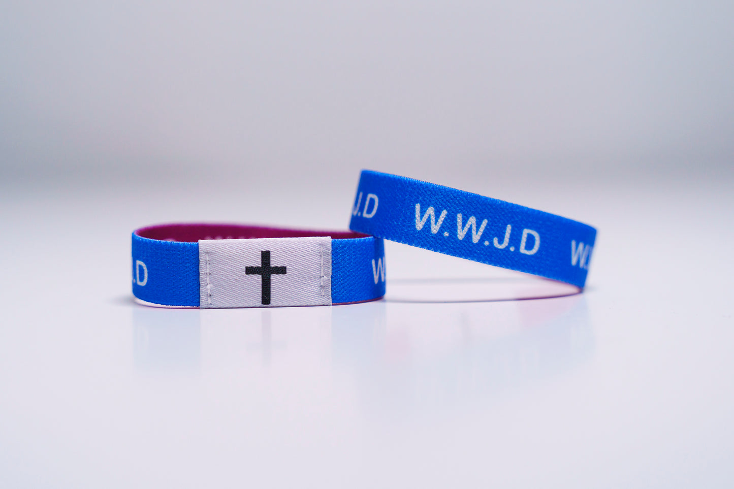 W.W.J.D - Christian Bracelet | Tap to Get Daily Verse | Elastic NFC Bracelet