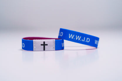 W.W.J.D - Christian Bracelet | Tap to Get Daily Verse | Elastic NFC Bracelet