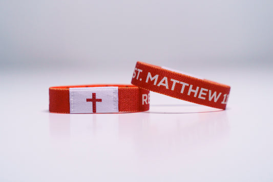 Rest  - Christian Bracelet | Tap to Get Daily Verse | Elastic NFC Bracelet