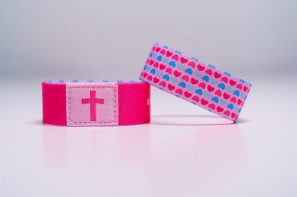 Love never Fails - Christian Bracelet | Tap to Get Daily Verse | Elastic NFC Bracelet