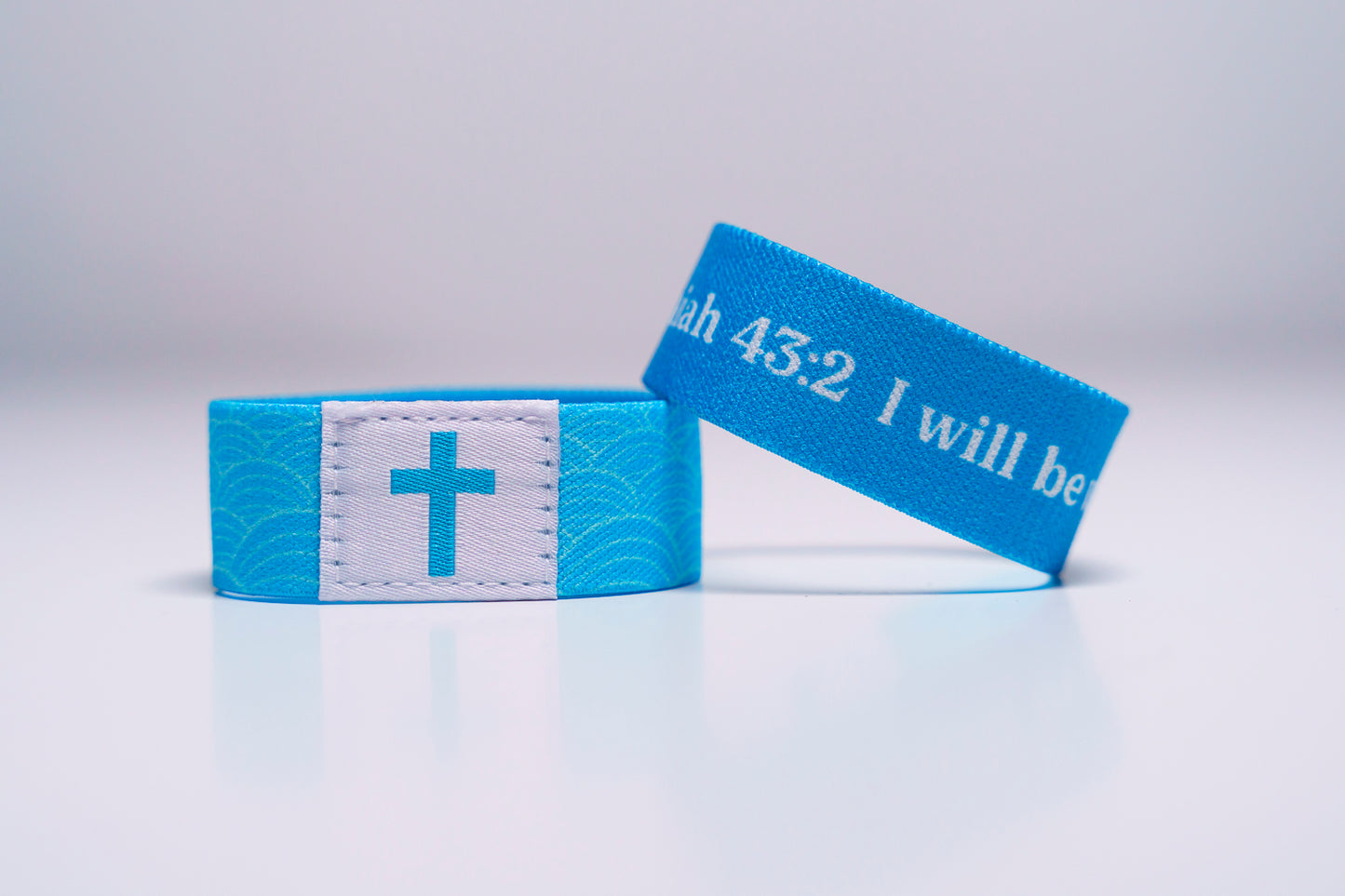 I Will Be with You - Christian Bracelet | Tap to Get Daily Verse | Elastic NFC Bracelet