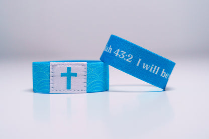I Will Be with You - Christian Bracelet | Tap to Get Daily Verse | Elastic NFC Bracelet