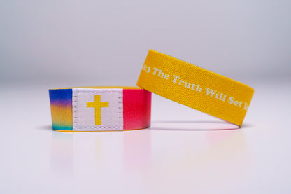 The Truth Will Set You Free - Christian Bracelet | Tap to Get Daily Verse | Elastic NFC Bracelet