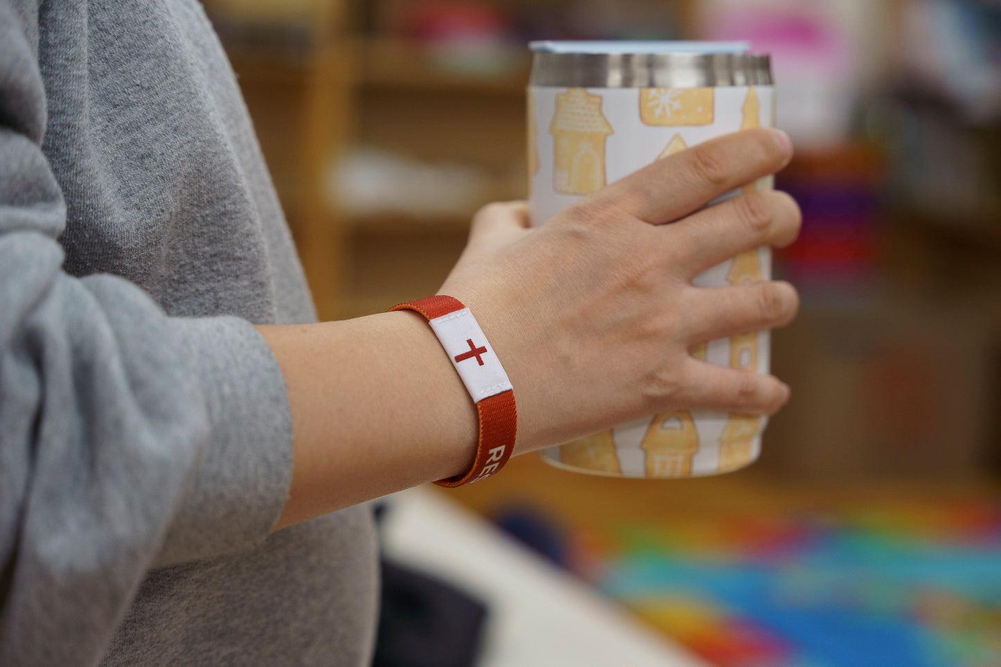 Rest  - Christian Bracelet | Tap to Get Daily Verse | Elastic NFC Bracelet